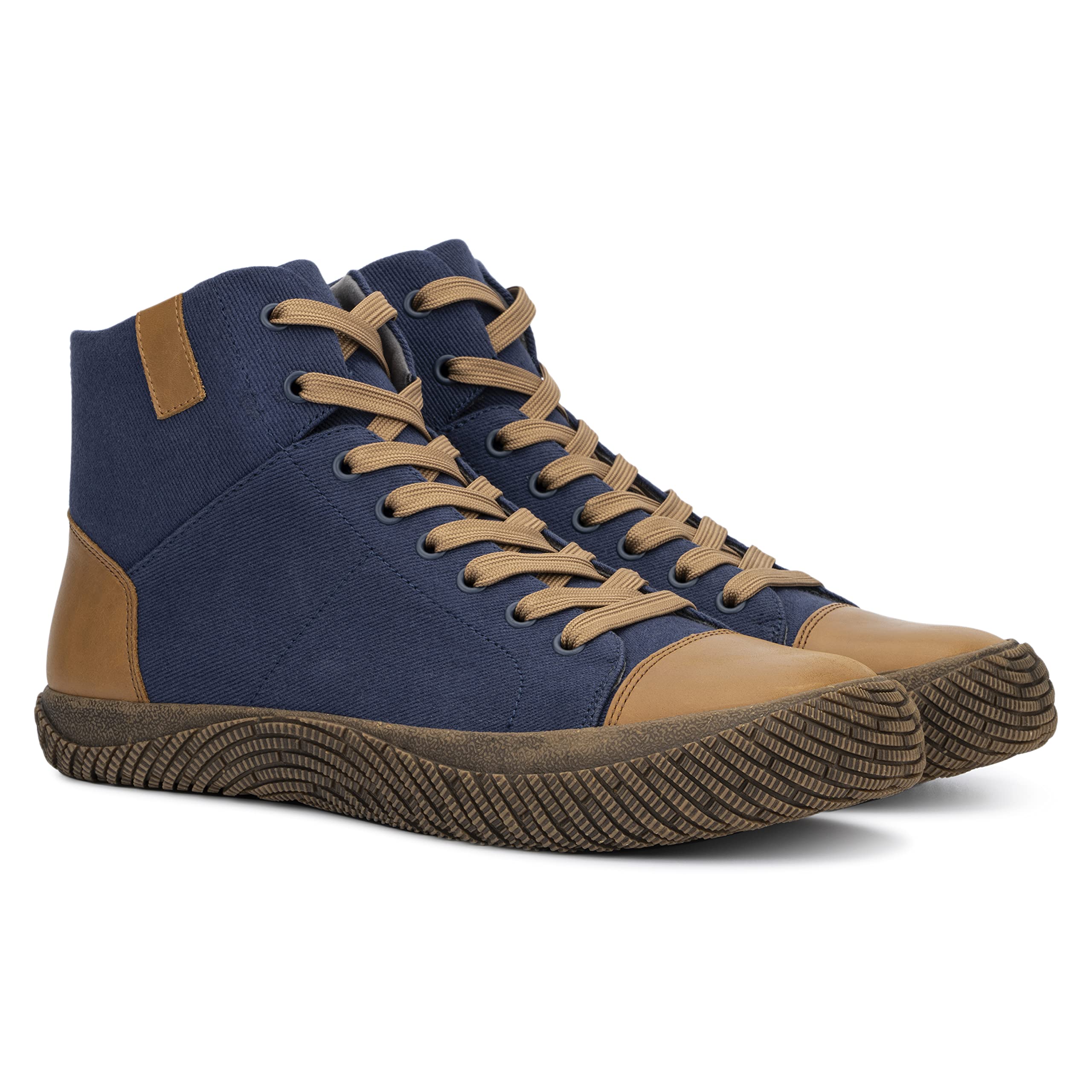 Hybrid Green Label 2.0 Men's High-Top Sneakers - Breathable Athletic Casual Shoes for Walking, Hiking, Gym & Outdoor Activities - Non-Slip Rubber Outsole, Round Toe Design - Perfect for Work, College, Tennis & Weightlifting
