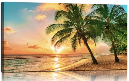 large gold beach wall art-1