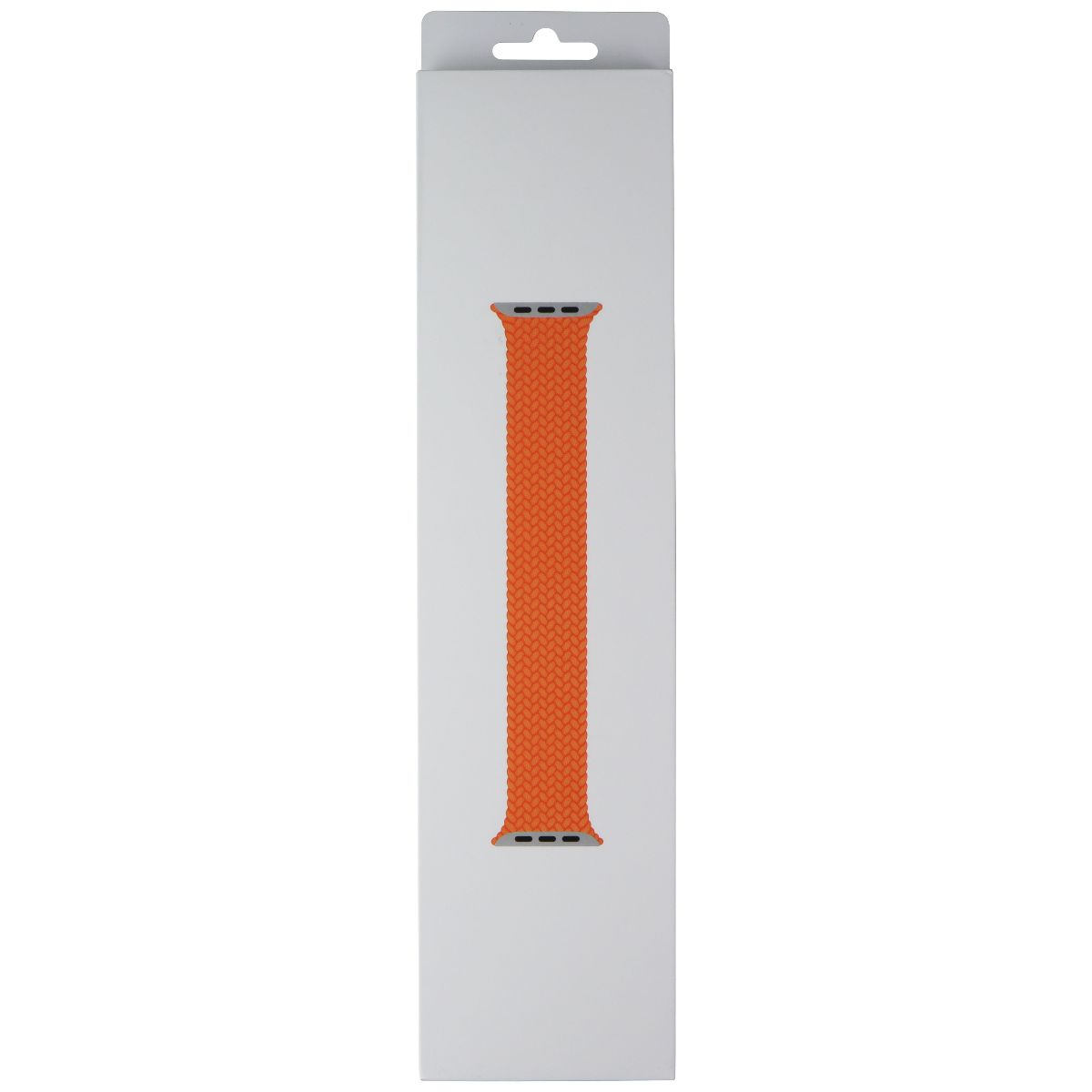 Apple Watch 45mm Braided Solo Loop Band - Compatible with 49mm/46mm/45mm/44mm Apple Watch Series - Bright Orange, Size 6 - Comfortable & Durable Stretchable Sport Band for Workouts & Everyday Wear