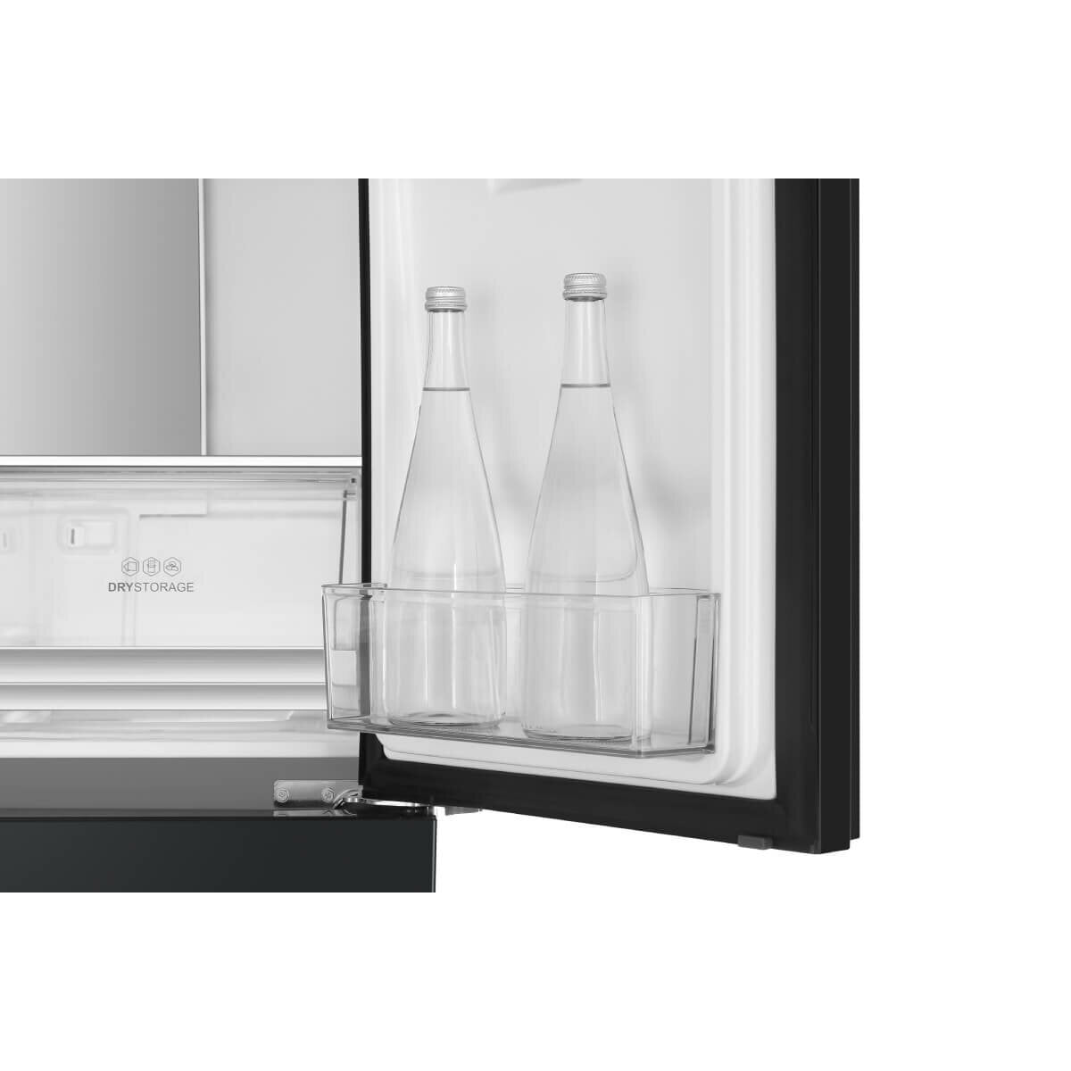 Haier 466L Quad Door Frost Free Refrigerator with Water Dispenser - Energy Efficient Black Stainless Steel HRF516YHC | Perfect for Large Families, Entertaining & Modern Kitchens