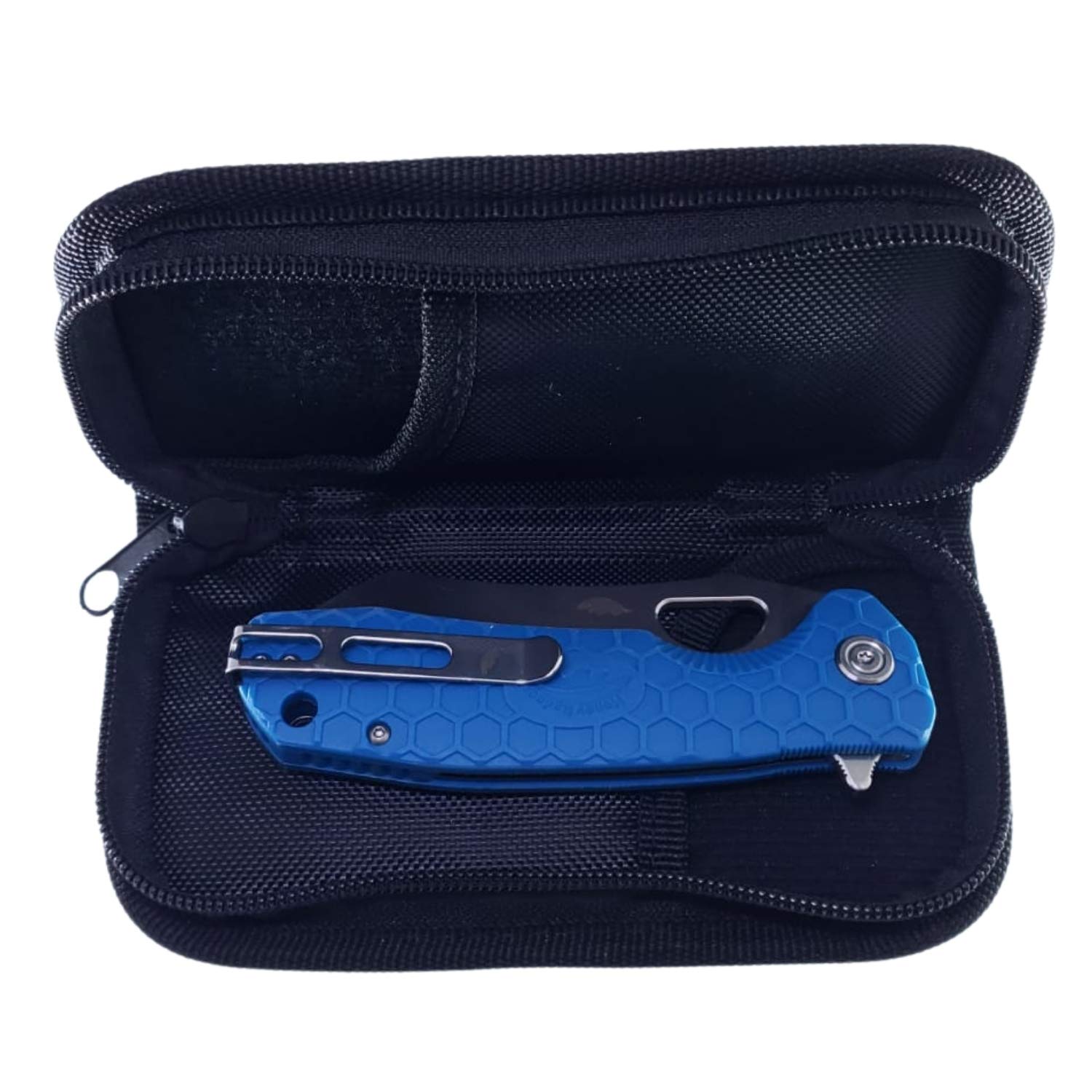 Western Active HB4009 Honey Badger Embroidered Black Zipper Pouch for Knives - Durable Tactical EDC Pouch for Outdoor, Camping & Survival Gear Storage