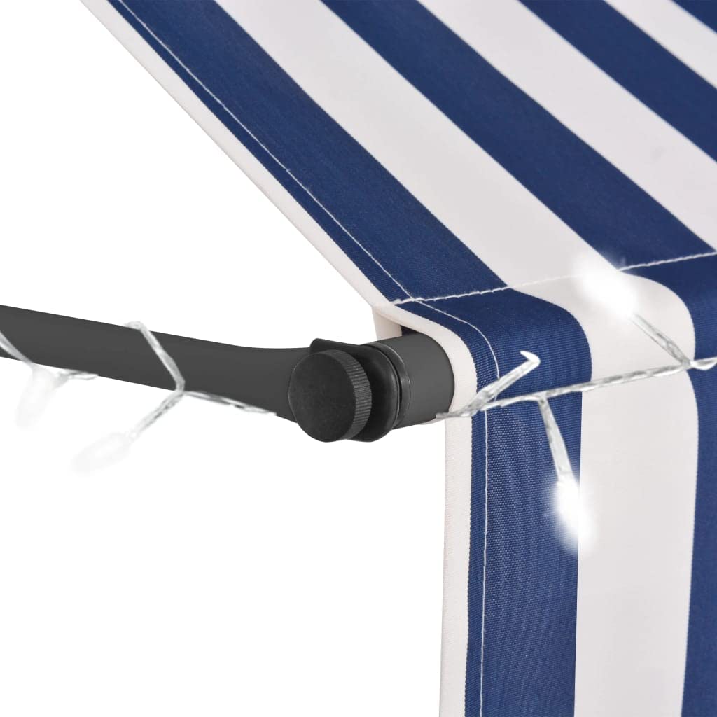 Manual Retractable Patio Door & Window Awning - 98.4