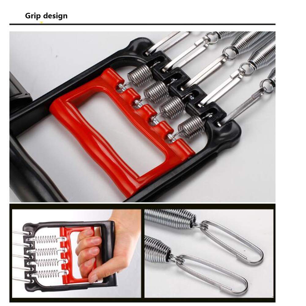 3-in-1 Home Gym Equipment Set - Spring Arm Chest Expander, Hand Gripper & Pull-Up Bar for Strength Training & Weight Loss | Perfect for Small Spaces & Home Workouts