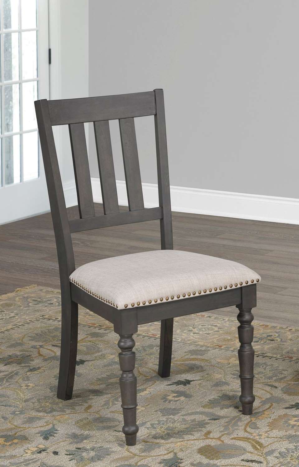 Claudia Dining Chair - Modern Brown & Beige Upholstered Side Chair for Kitchen, Dining Room, Office | Comfortable & Stylish Seating Solution for Home Decor