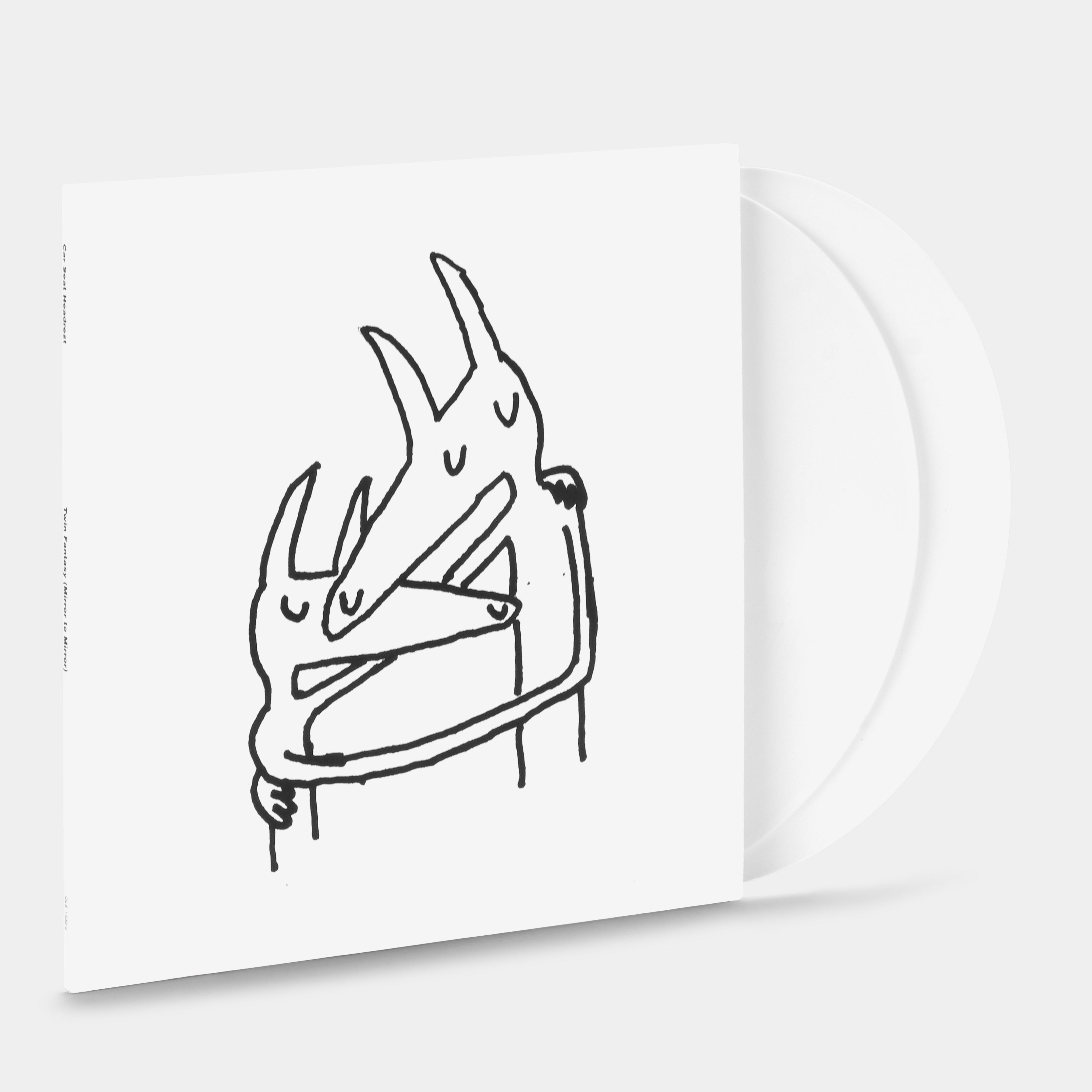 Car Seat Headrest - Twin Fantasy (Mirror To Mirror) 2xLP White Vinyl Record - Limited Edition Collectible for Music Lovers & Vinyl Enthusiasts - Perfect for Home Listening, Gifts & Record Collections