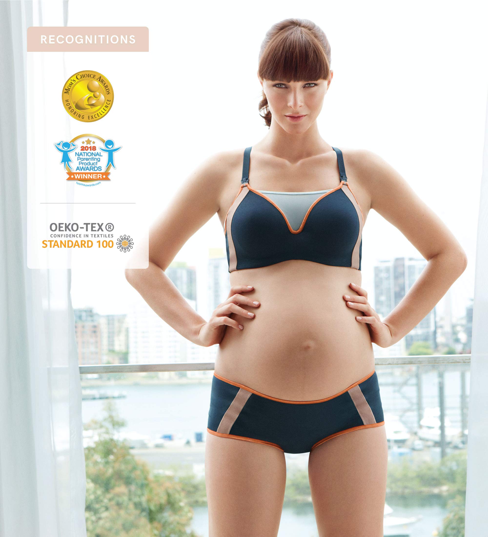 Cake Maternity Zest Nursing Sports Bra - Comfortable Breastfeeding & Maternity Sports Bra for Active Moms, Yoga, Gym & Everyday Wear