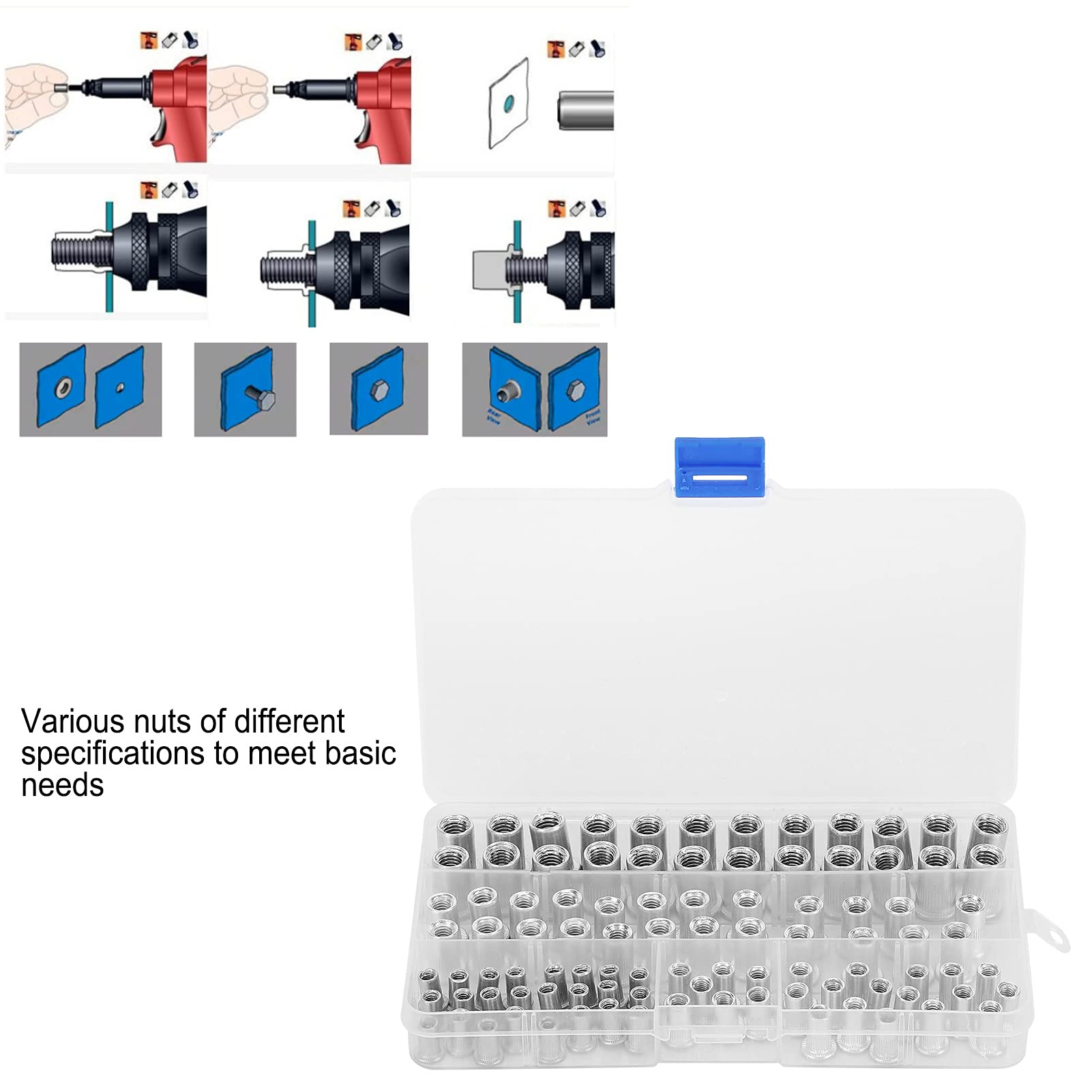 High-Quality Rivet Nuts - Durable Hardware Tools for Industrial Use | Perfect for Factory Assembly, Automotive Repair & Metal Fabrication
