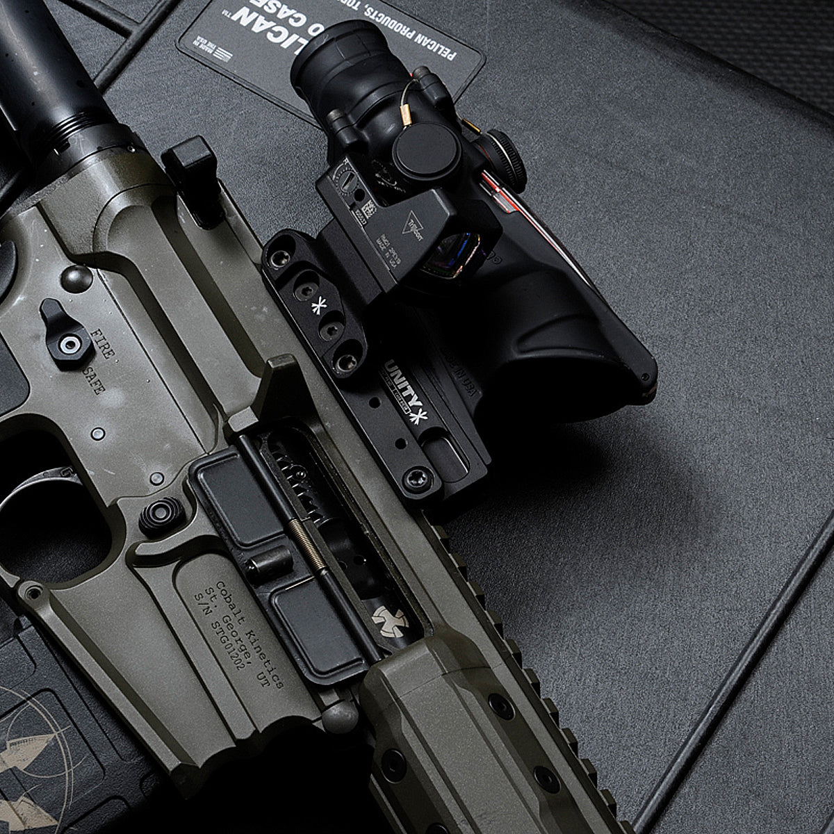 Unity Tactical FAST COG Series - Lightweight Picatinny Rail Mounted Combat Grip for AR-15, M4, and Tactical Rifles | Perfect for Competitive Shooting, Hunting, and Home Defense