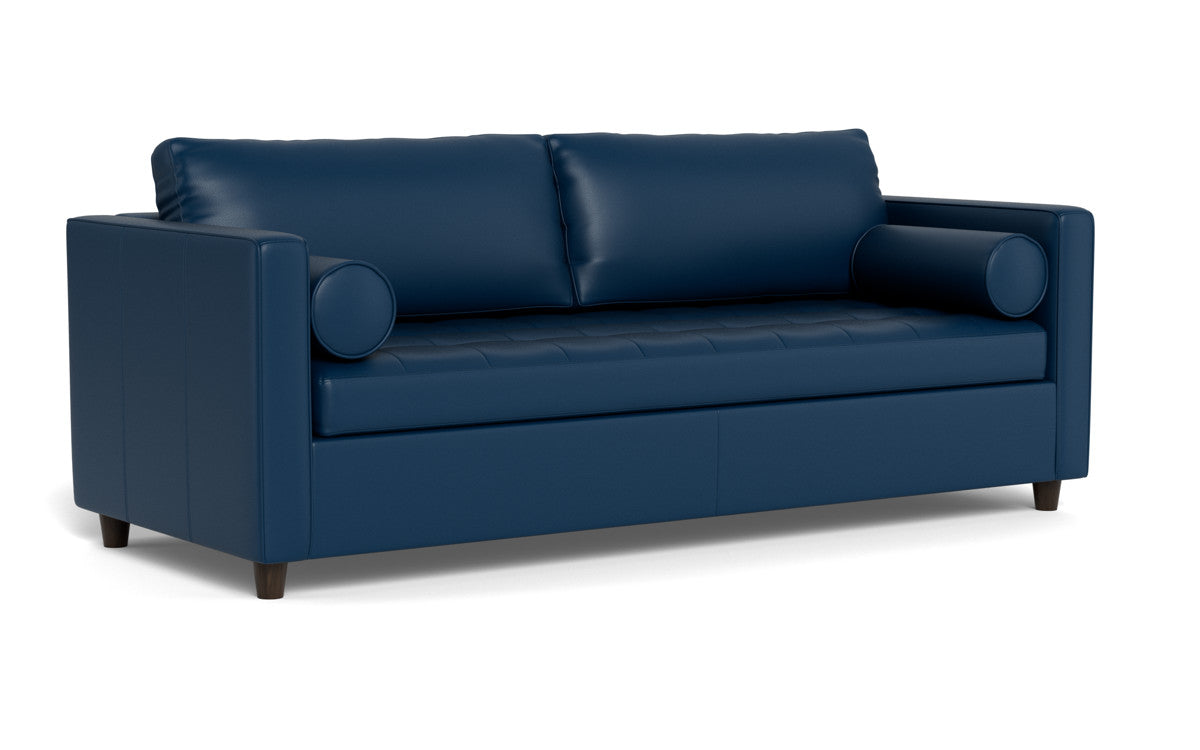 Ladybird 88 Genuine Leather Queen Size Sleeper Sofa - Perfect for Living Rooms, Guest Rooms & Small Spaces