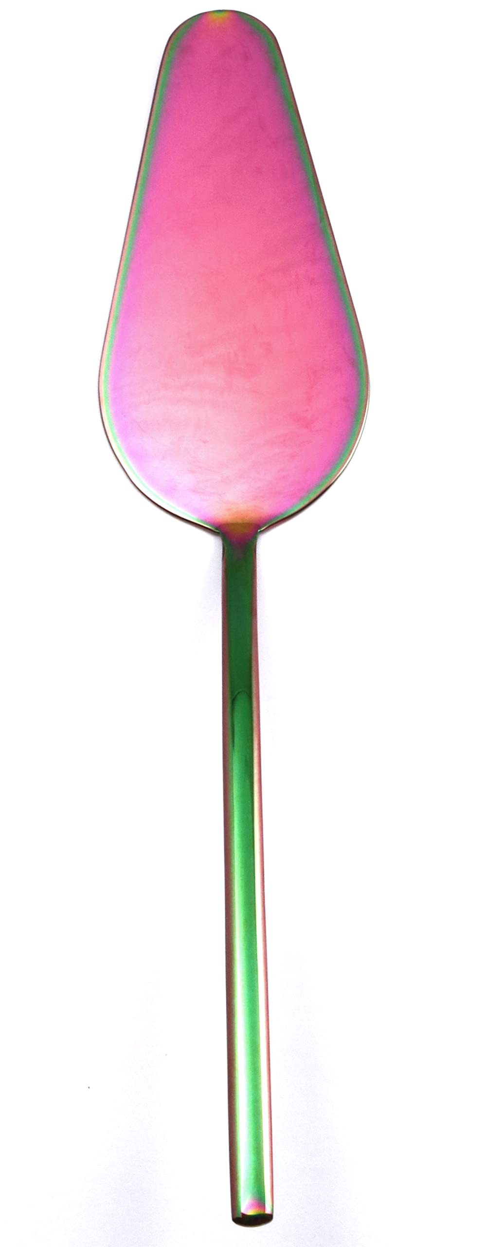 Mepra AZB10941116 Rainbow Cake Server Set – 24-Piece, 25.1 cm, Polished Stainless Steel with Rainbow Finish, Dishwasher Safe Serving Utensils for Weddings, Parties & Dessert Tables