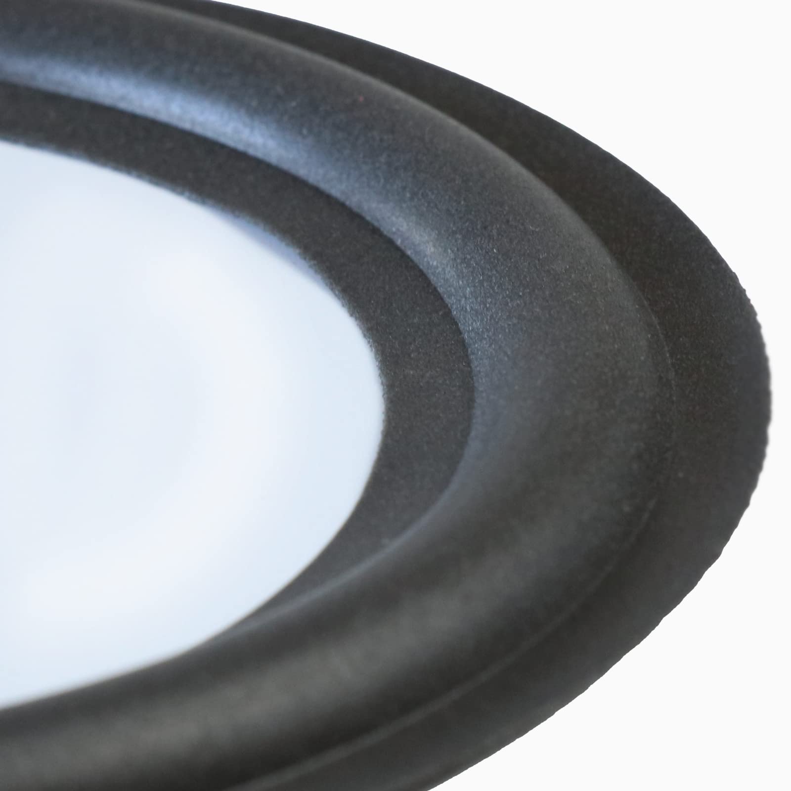 2PCS 6.5 Inch Black Rubber Foam Speaker Edge Surround Rings - Replacement Repair Kit for Woofer & DIY Audio Projects | Perfect for Home Theater, Car Audio & Studio Monitor Speaker Repairs