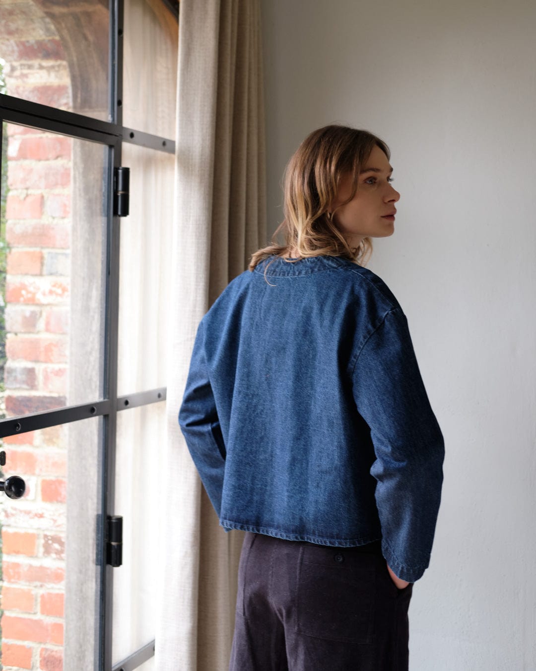 Irma Women's Relaxed Fit Cotton Blouse - Soft Denim Shirt for Casual Wear | Office, Weekend Outfits & Spring Summer Fashion