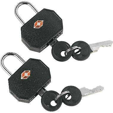 TSA Approved Mini Padlock Set - Travel Sentry Certified Small Luggage Locks for Suitcases, Backpacks & Bags (Black) - Ideal for Air Travel, Gym Lockers & Secure Storage