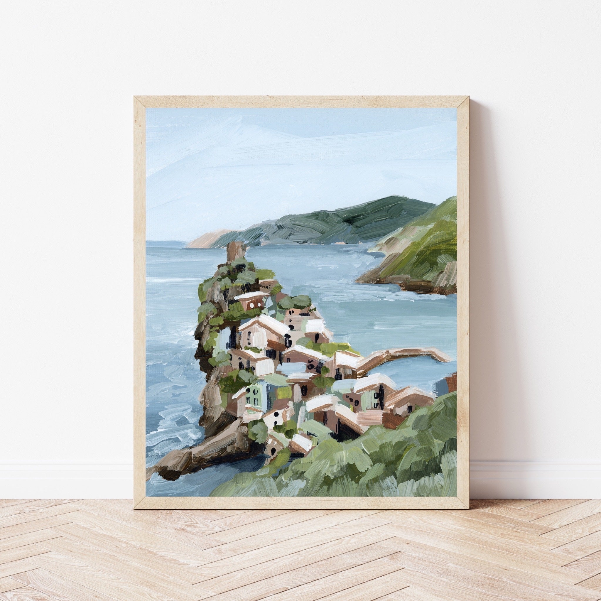 Cliffs of Vernazza Art Print - Stunning Italian Coastal Landscape Wall Decor for Living Room, Bedroom & Office | Perfect Home & Gift Idea