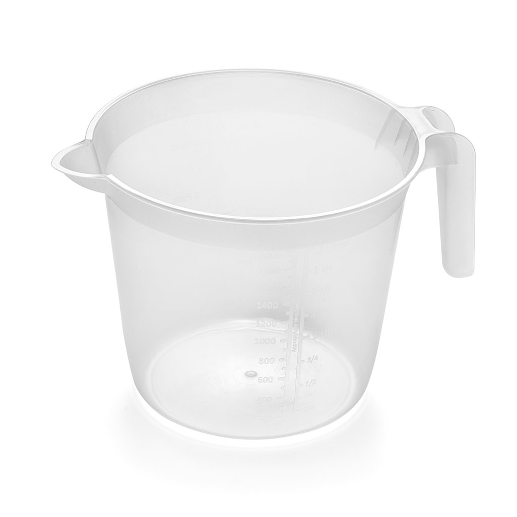 Addis 518007 2L Transparent Measuring and Mixing Jug with Handle - Perfect for Baking, Cooking, and DIY Projects