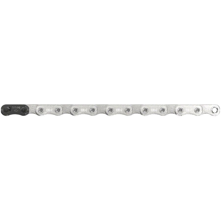 SRAM GX Eagle T-Type Flattop Chain - 12 Speed, 126 Links, Hollow Pin, PowerLock Connector, Silver | High-Performance Bike Chain for Mountain Biking & Trail Riding