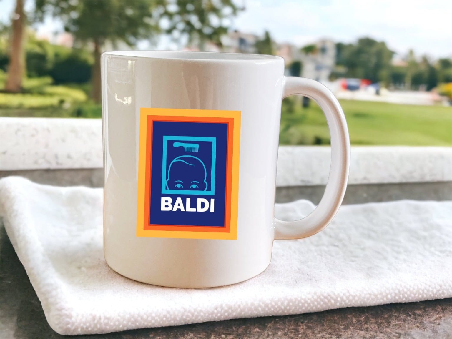 Baldi Mug - Premium Ceramic Coffee Cup with Handle, Ideal for Hot & Cold Drinks - Perfect for Home, Office, or Gifts