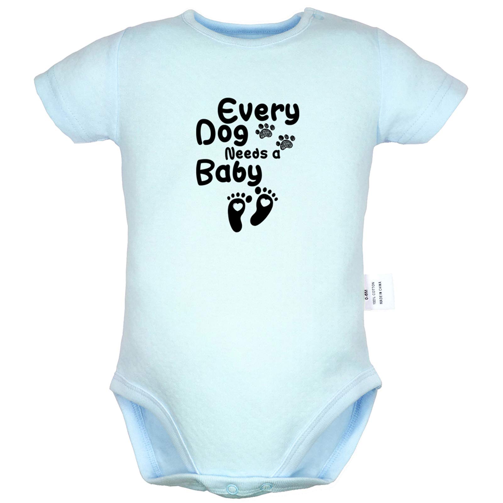 iDzn Funny Baby Romper - 2 Pack 'I Just Want to Drink Milk & Pet My Dog' Cute Infant Bodysuit Jumpsuit | Perfect for Playtime, Photo Shoots & Everyday Wear
