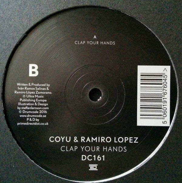 Coyu & Ramiro Lopez – Clap Your Hands (Drumcode DC161) | Techno & House Music Vinyl & Digital Download | Perfect for DJ Sets & Club Nights