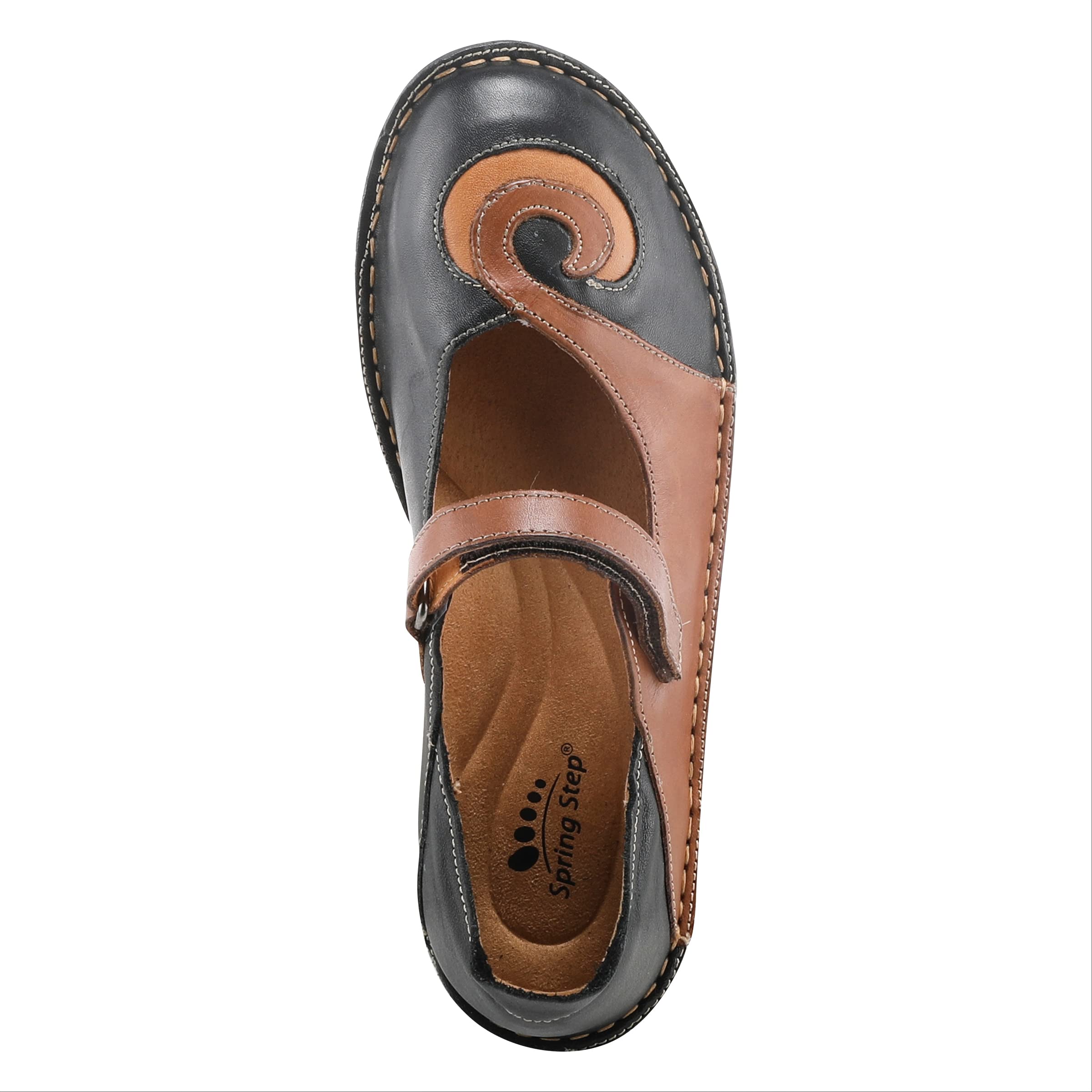 Spring Step Women's Cosmic Mary Jane Flat Shoes - Comfortable & Stylish Slip-Ons for Work, Casual & Office Wear