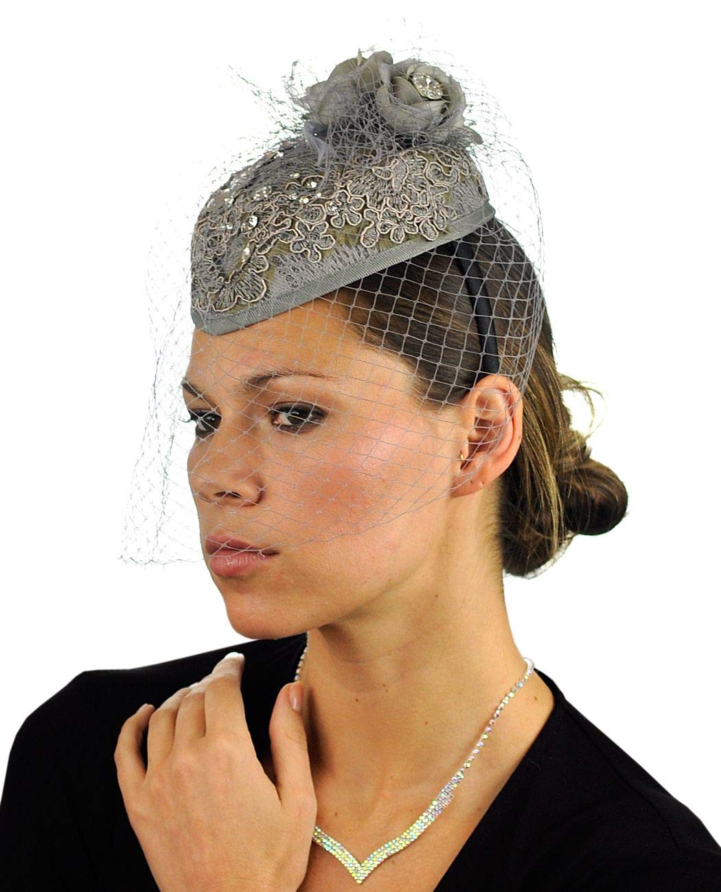 Elegant Women's Cocktail Party Mesh Sinamay Fascinator Headband - Perfect for Weddings, Tea Parties & Formal Events