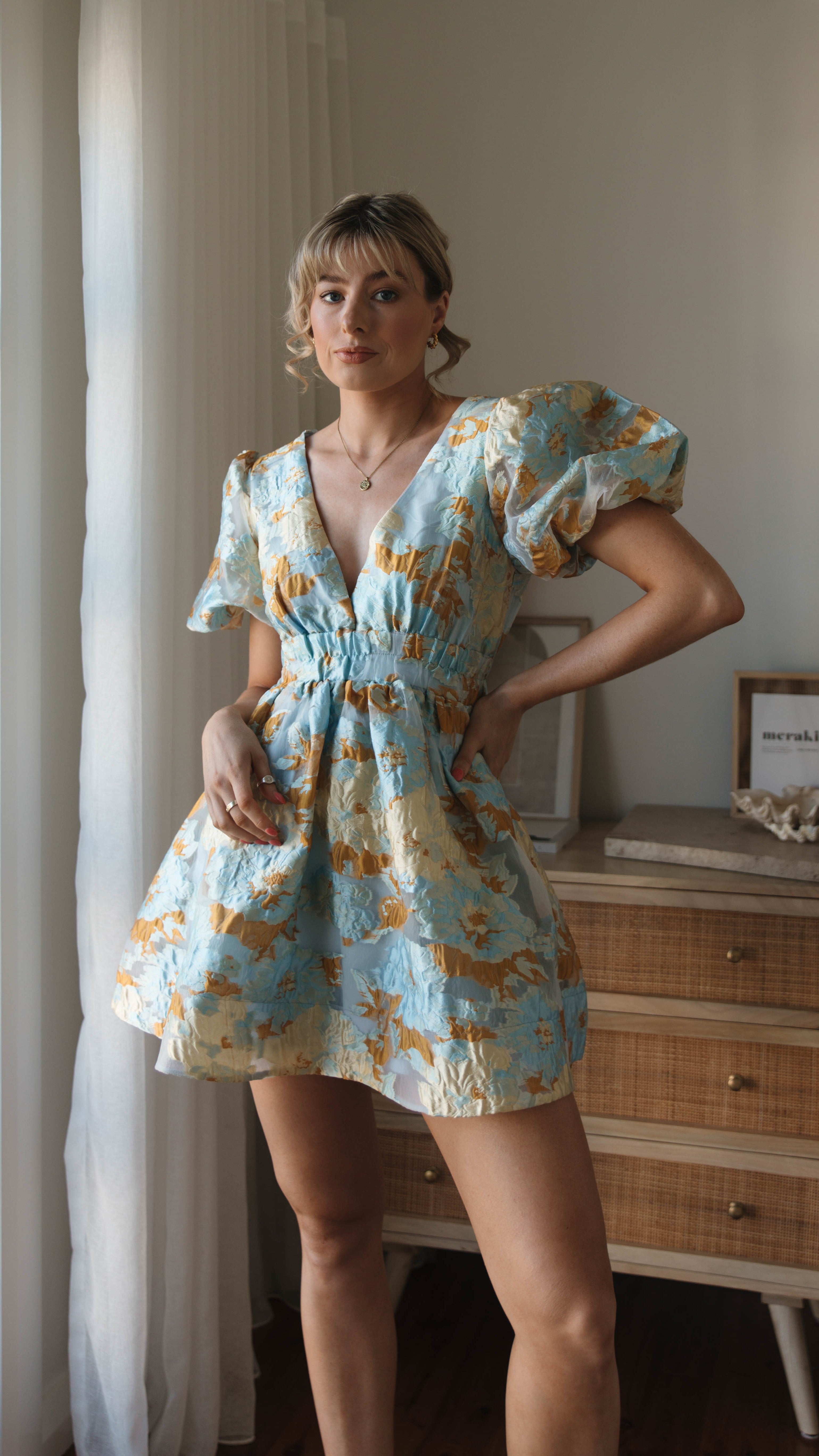 Abel Mini Dress in Blue - Stylish & Comfortable Summer Dress for Women | Perfect for Parties, Dates & Casual Outings