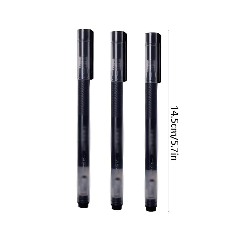 Premium Gel Pens Set - Smooth Writing Ballpoint Pens with Transparent Barrel & Comfort Grip, Quick-Drying Ink for Note Taking, Journaling, Office Work & School Supplies (12 Colors)