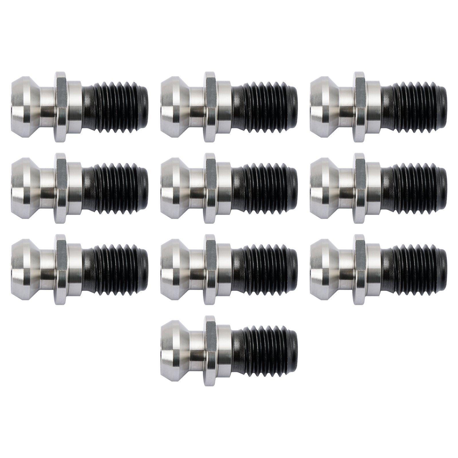 10Pcs CAT40 45° 0.740 Coolant Pull Stud Retention Knob for Mazak Fadal CNC Machines - High Precision Tool Holder Accessories for Milling, Drilling & Metalworking Operations