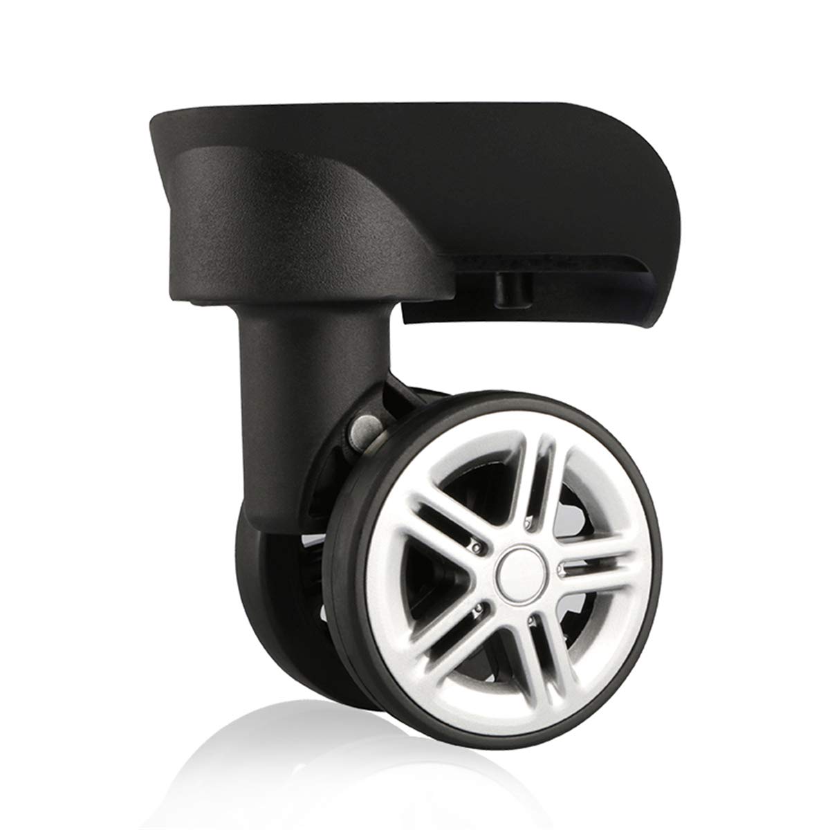 360 Degree Swivel Silent Luggage Wheels Replacement Set (2-Pack) - Durable Spinner Suitcase Repair Parts for Smooth Travel - Perfect for Carry-Ons, Checked Bags & Business Trips