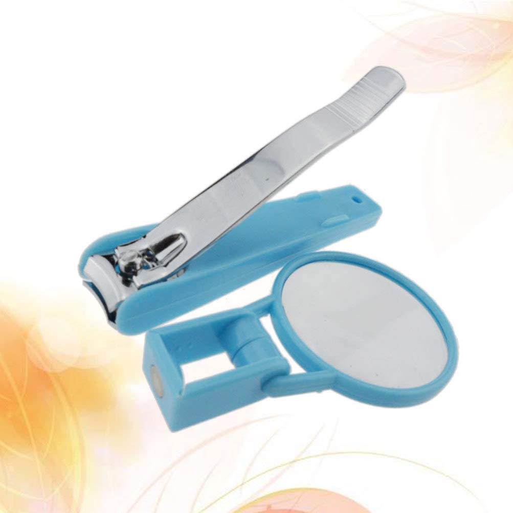 **Professional Nail Scissors & Clipper Set with Magnifying Glass - Safe Baby, Elderly & Children Nail Trimmer - Precise Fingernail & Toenail Cutter for Infants & Seniors - Perfect for Home, Travel & Salon Use**