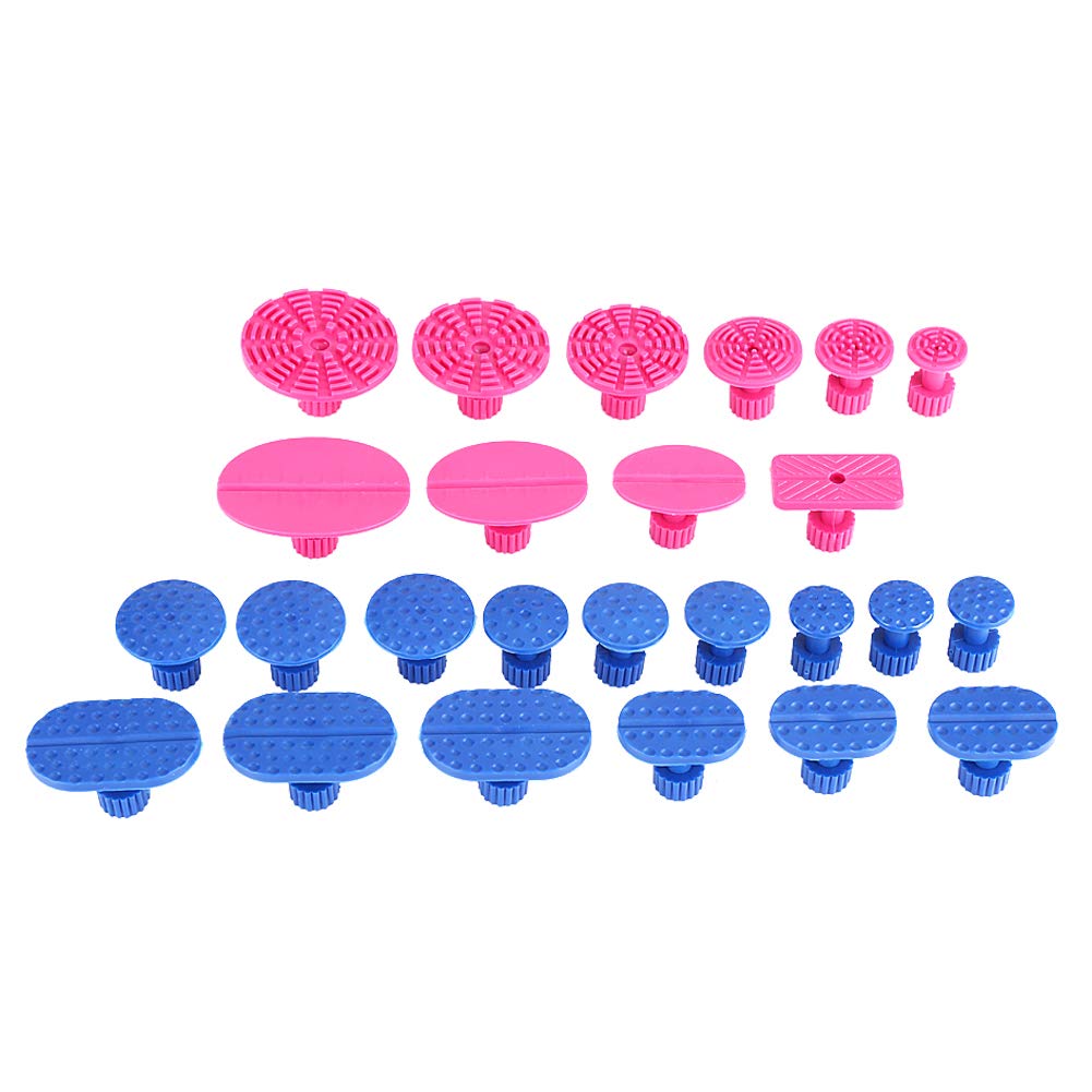 Terisass 25Pcs Paintless Dent Repair Kit - Car Auto Body Dent Removal Glue Tabs & Pulling Tool for Hail Damage Repair | Universal Dent Puller for DIY Auto Body Repair at Home or Garage