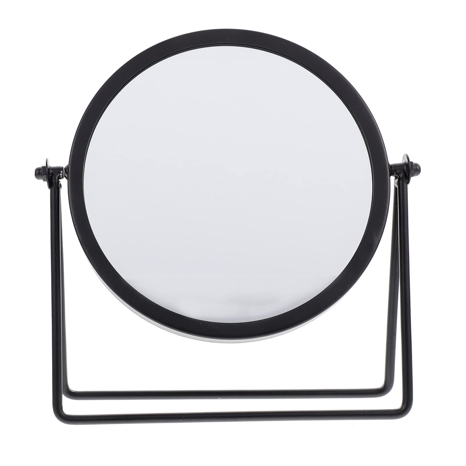 KALLORY Portable Vanity Makeup Mirror - Adjustable Tabletop Standing Desk Mirror for Home & Travel (Black) | Perfect for Makeup, Skincare & Hair Styling