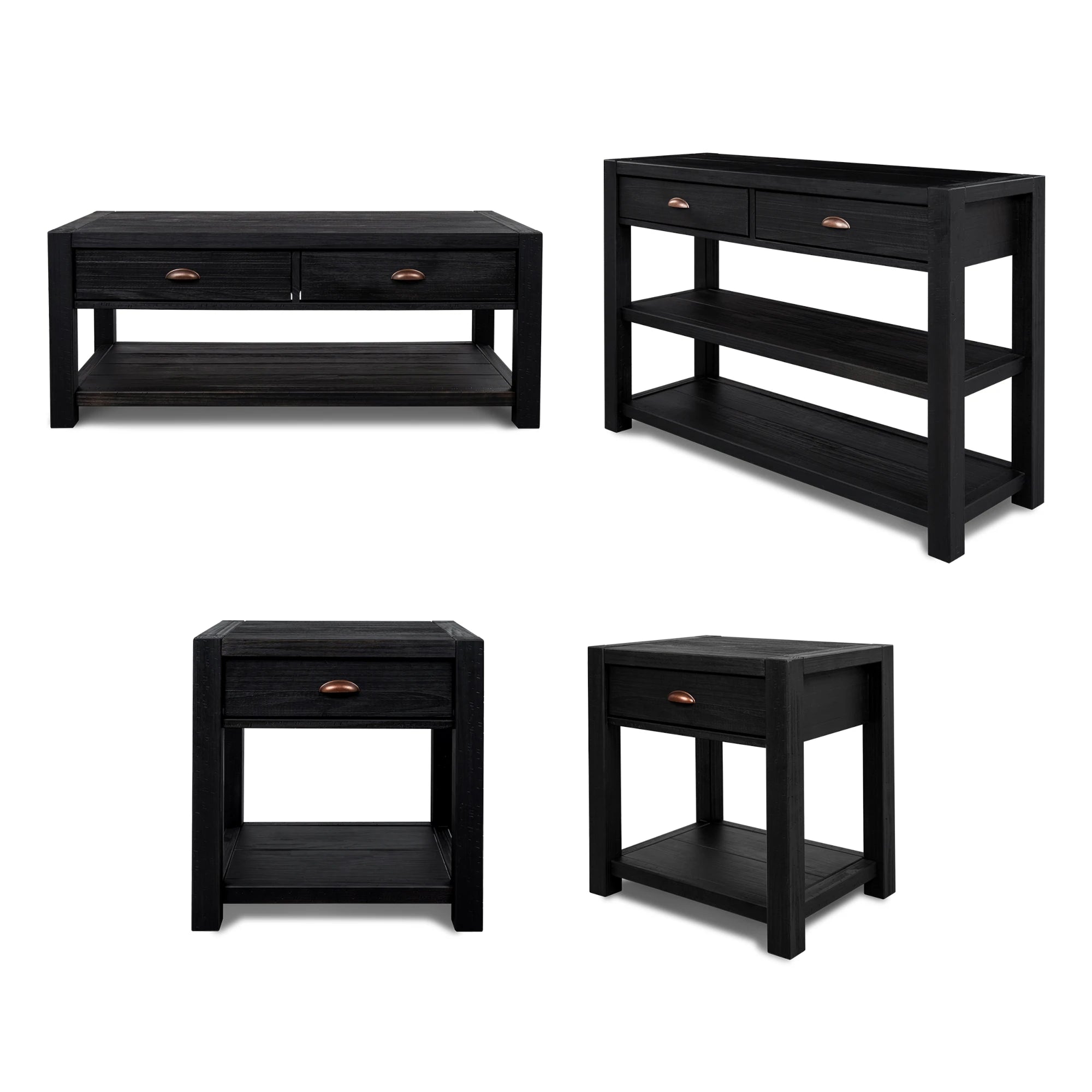 Montauk 4-Piece Living Room Set - Sofa, Loveseat, Chair & Ottoman - Modern Comfort for Home & Office