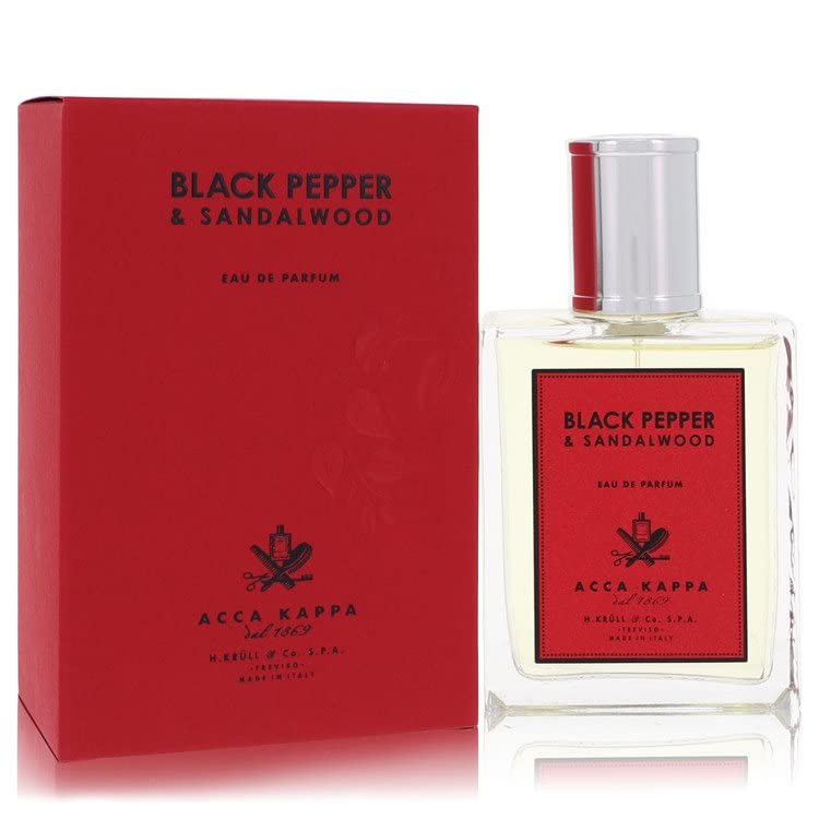 Premium Black Pepper & Sandalwood Cologne for Men - 3.3 oz Eau de Parfum Spray | Long-Lasting Fragrance with Woody Spicy Notes | Perfect for Date Nights, Office Wear & Special Occasions