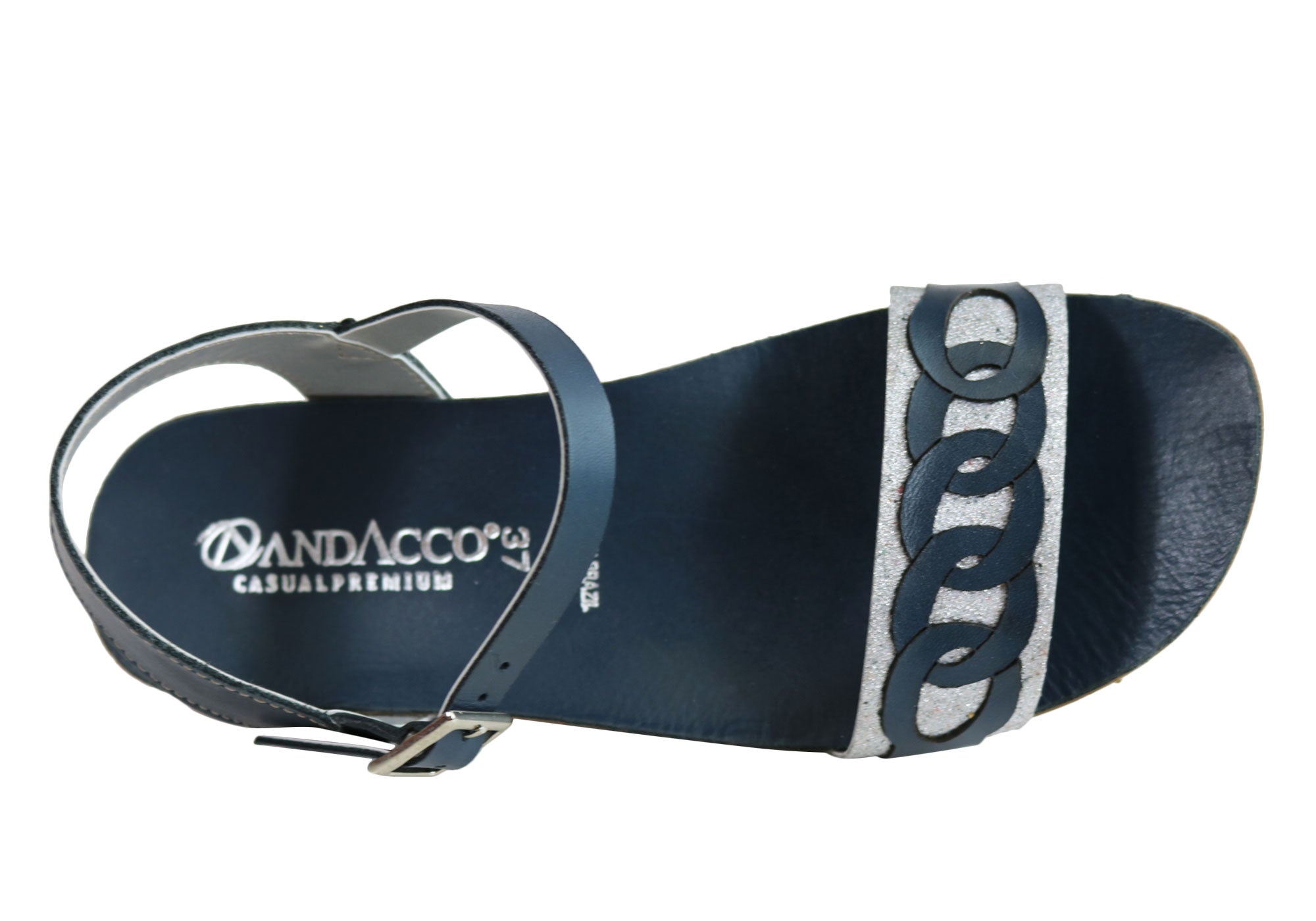 Andacco Corrie Women's Comfortable Leather Flat Sandals - Handmade in Brazil - Perfect for Summer, Beach & Casual Outings