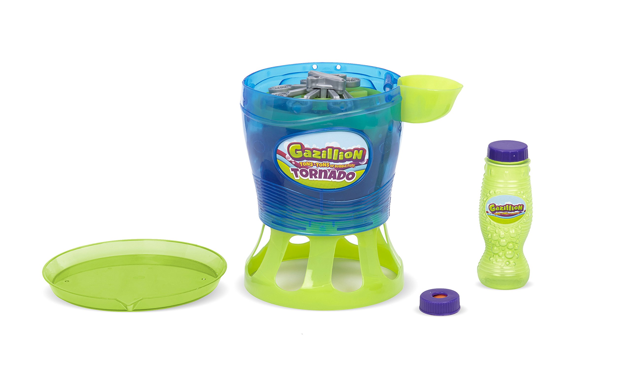 Gazillion Tornado Bubble Machine - Blue | Automatic Bubble Blower for Kids & Outdoor Parties | Perfect for Birthday, Backyard, and Park Fun