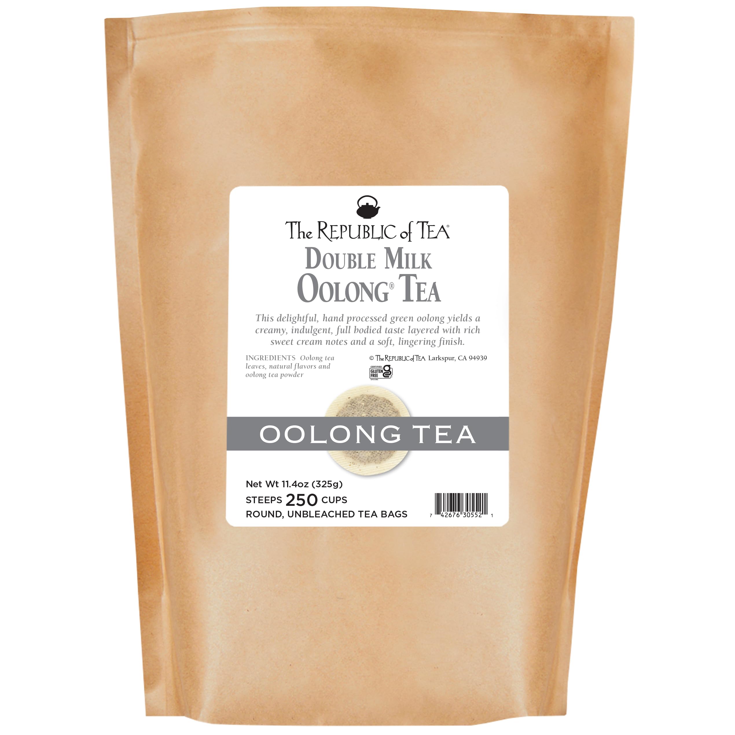Premium Double Milk Oolong Tea Bags - 250 Count Bulk Pack | Naturally Caffeinated Loose Leaf Tea | Perfect for Afternoon Relaxation & Office Brewing