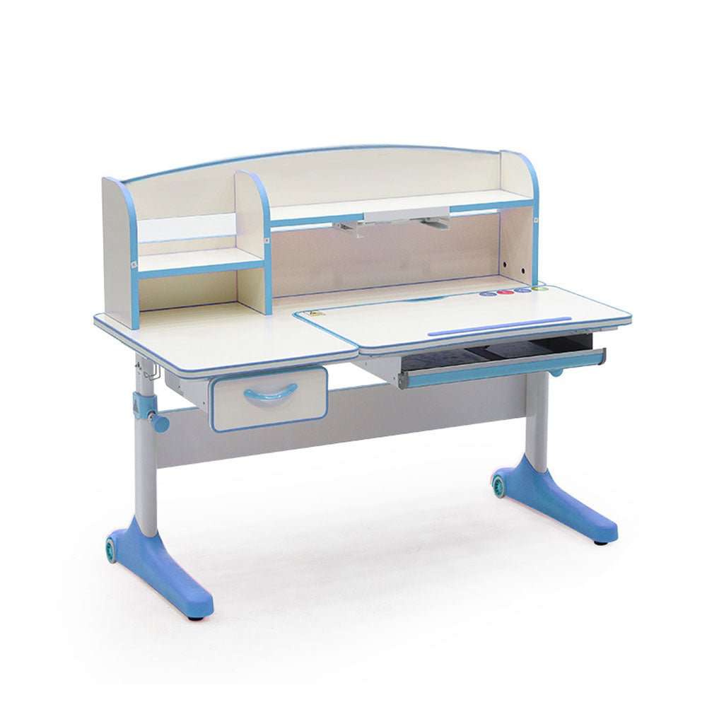 Adjustable Kids Study Desk 120cm Height Ergonomic Children's Learning Table Pink - Perfect for Homework, Drawing & Online Classes in Bedroom or Playroom
