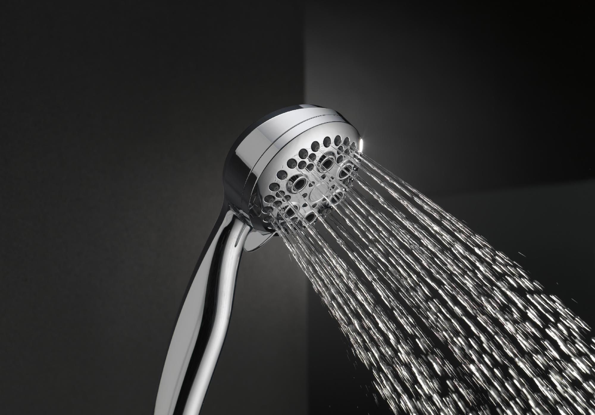 Delta 5-Setting Hand Shower - Stainless Steel (Model 59434 SS18 PK) for Bathroom, Spa & Relaxation at Home