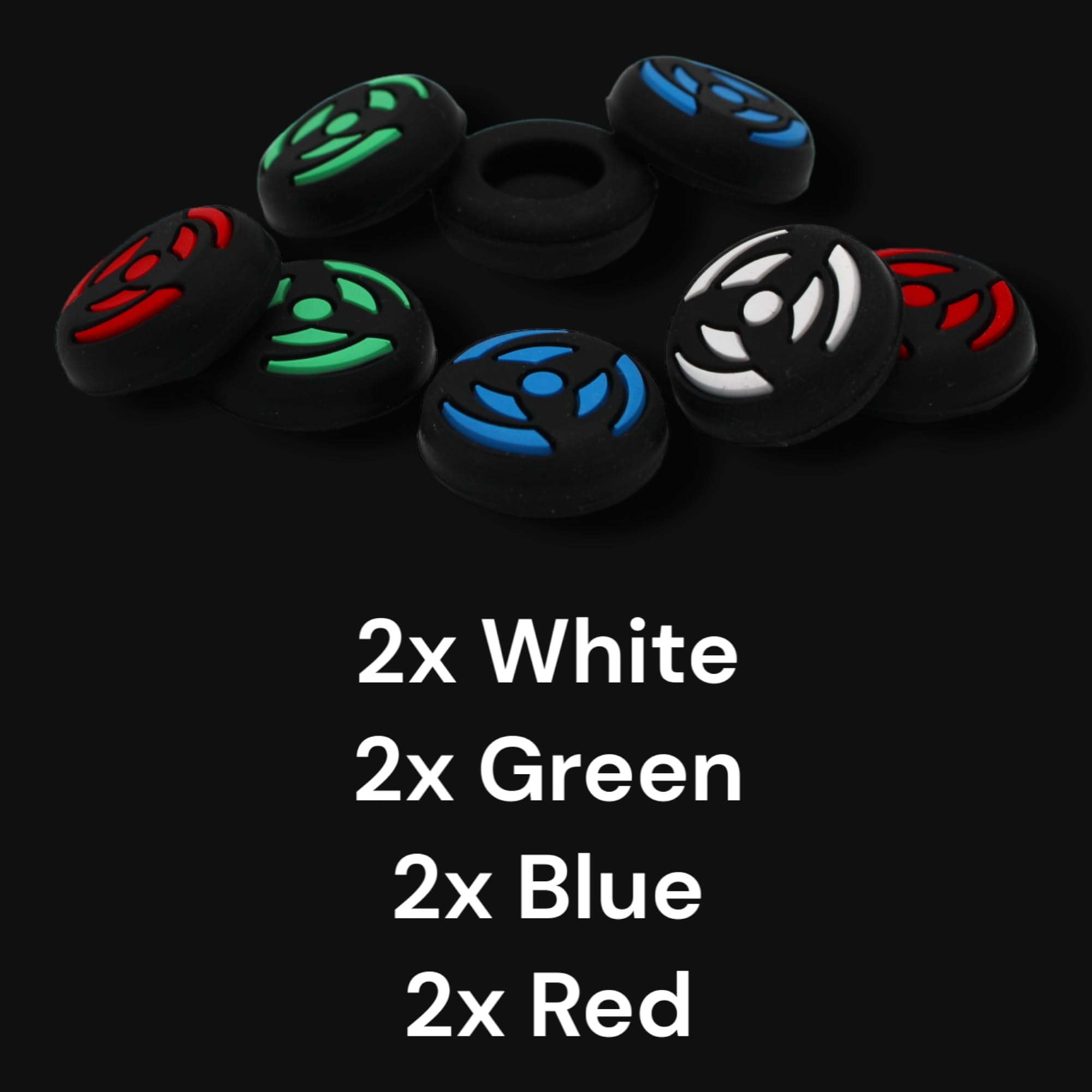MatoSan® Thumb Grips for PS5/PS4/Xbox Controllers - 8 Pack Non-Slip Joystick Caps with Upgraded Design - Easy Installation Gaming Accessories for Enhanced Grip & Precision - Perfect for FPS, Racing & Action Games