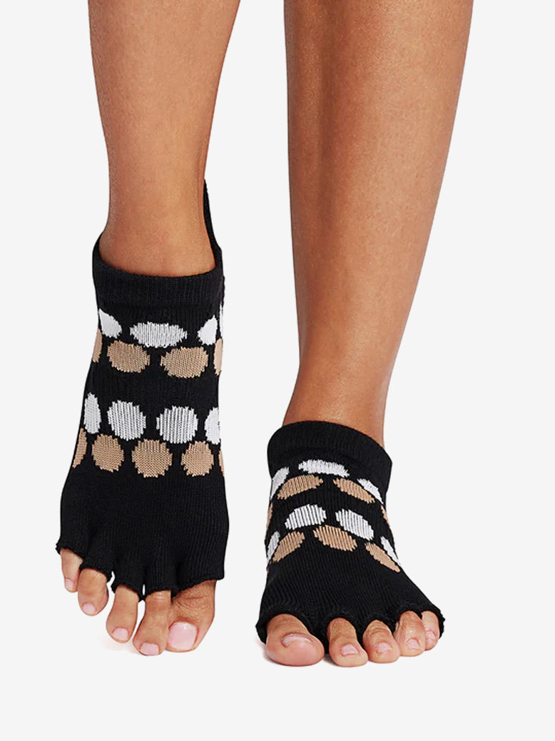 ToeSox Half Toe Low Rise Grip Socks for Yoga, Pilates & Barre - Non-Slip Workout Socks with Arch Support for Women - Perfect for Dance, Fitness & Studio Classes