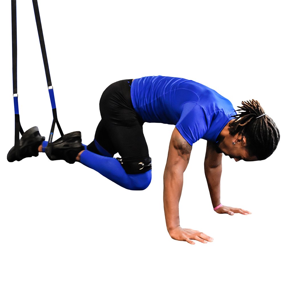 Total Body Home Workout Kit with Suspension Straps & 5 Resistance Bands - Perfect for Strength Training, Yoga & Full Body Exercises at Home, Gym or Travel
