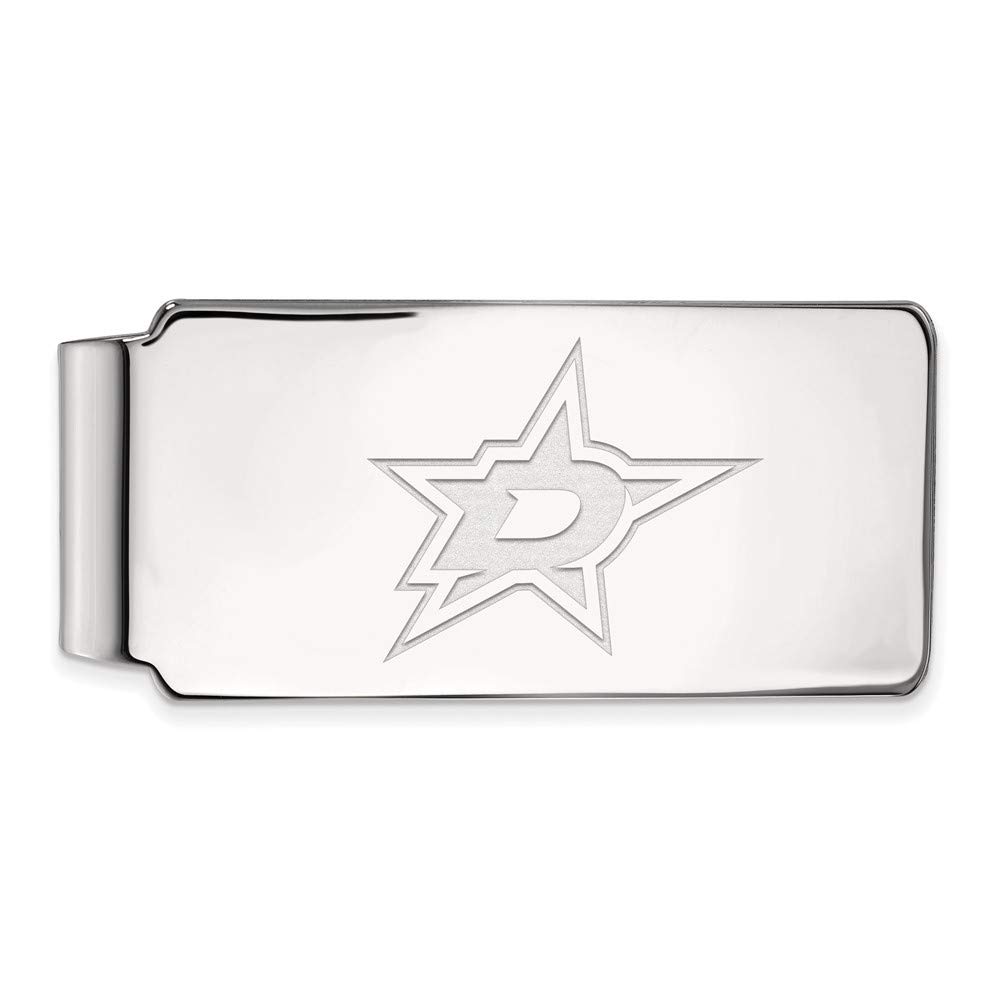 Dallas Stars Sterling Silver Money Clip - Premium Metal Wallet Accessory for Men | Perfect Gift for Hockey Fans & Sports Enthusiasts | Ideal for Everyday Carry, Gifts, and Special Occasions