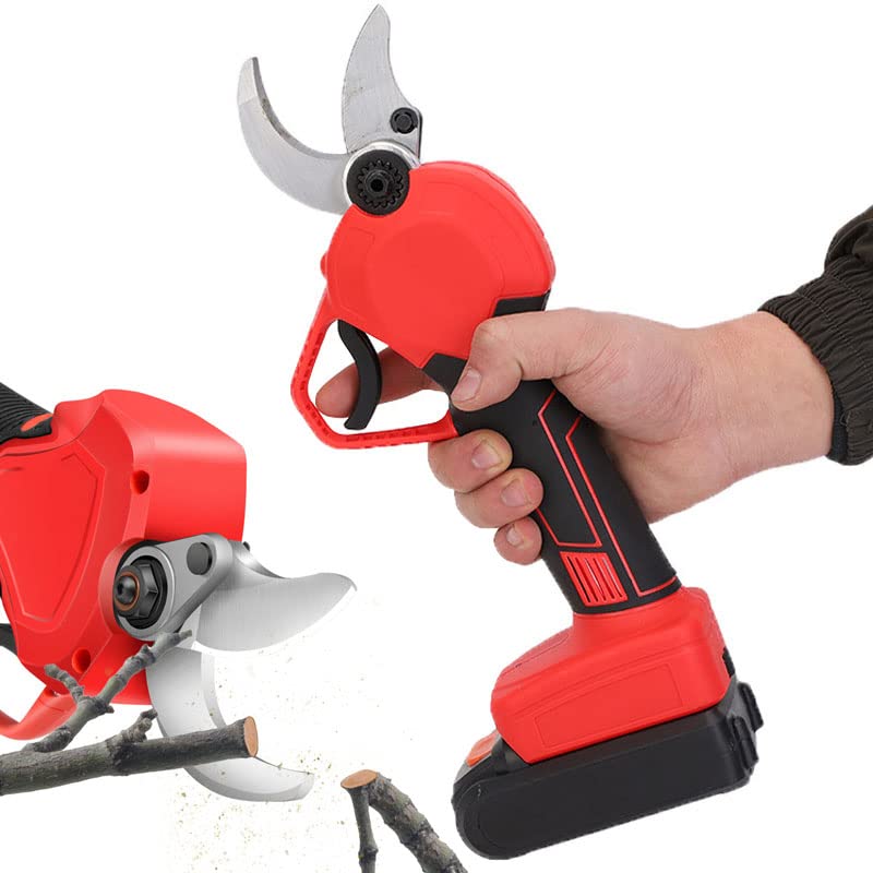 Professional Cordless Electric Pruning Shears - Battery Powered Garden Secateurs for Trimming Tree Branches, Shrubs & Plant Stems | Perfect for Landscaping, Gardening & Outdoor Maintenance