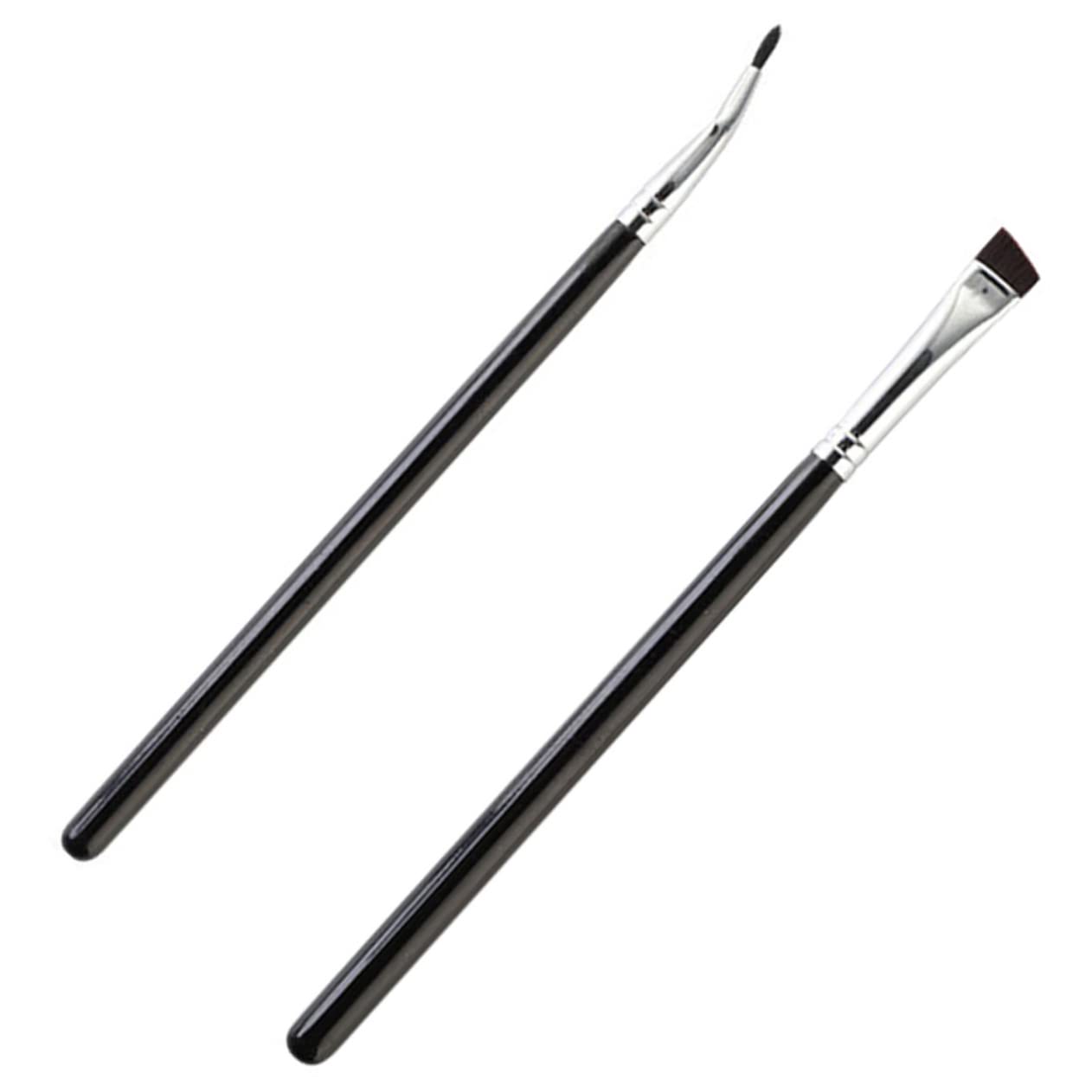 6pcs Thin Corner Eyeliner Brush Set - Professional Mascara & Eyebrow Makeup Brushes for Precise Application | Perfect for Smokey Eyes, Winged Liner & Natural Brow Look | Women's Cosmetic Brush Kit with Slim Fan & Wand Brushes