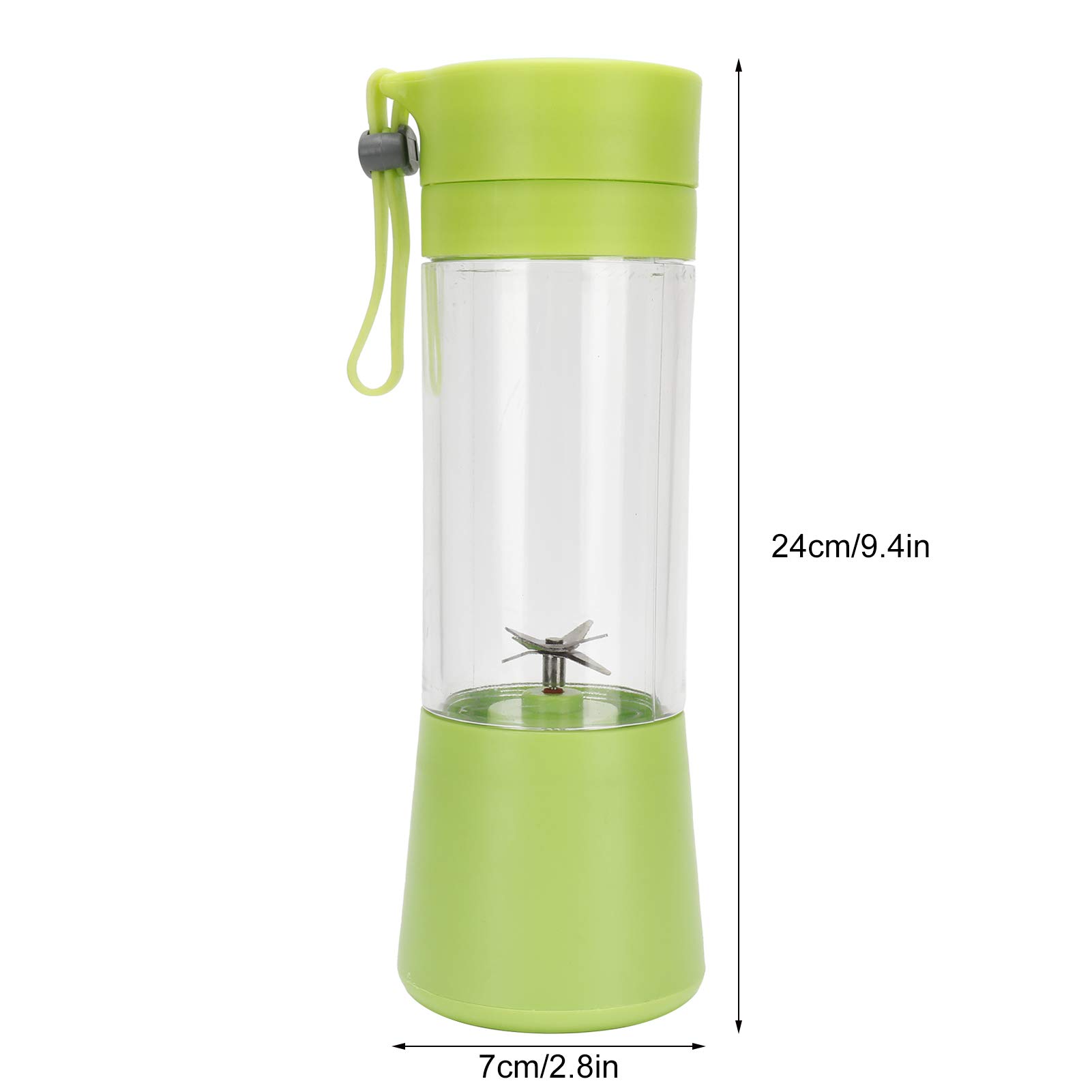 Mini Electric Juicer 380ml Portable USB Rechargeable Fruit Juice Maker for Orange, Watermelon, Apple - Perfect for Home, Office, Travel & Healthy Lifestyle