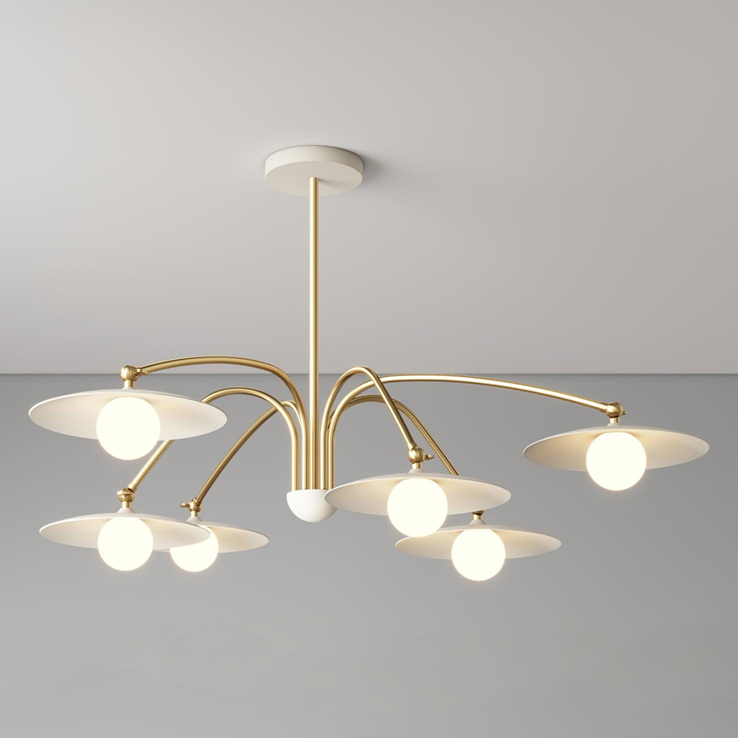 Elegant Champignon Chandelier - Modern Mushroom-Shaped Ceiling Light Fixture for Dining Room, Living Room & Bedroom Decor