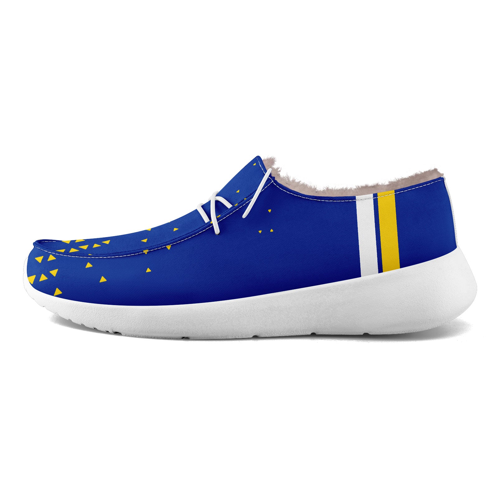 Custom Blue & Yellow Los Angeles Themed Personalized Sneakers - Unisex Casual Shoes FN042 D020279 - Perfect for Streetwear, Urban Fashion & LA Inspired Outfits