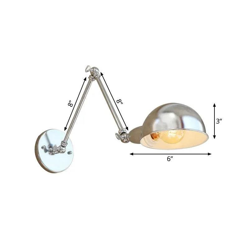 Modern Nickel Wall Light for Bedroom - Elegant Sconce Lighting Fixture for Home Decor, Living Room, Hallway & Dormitory