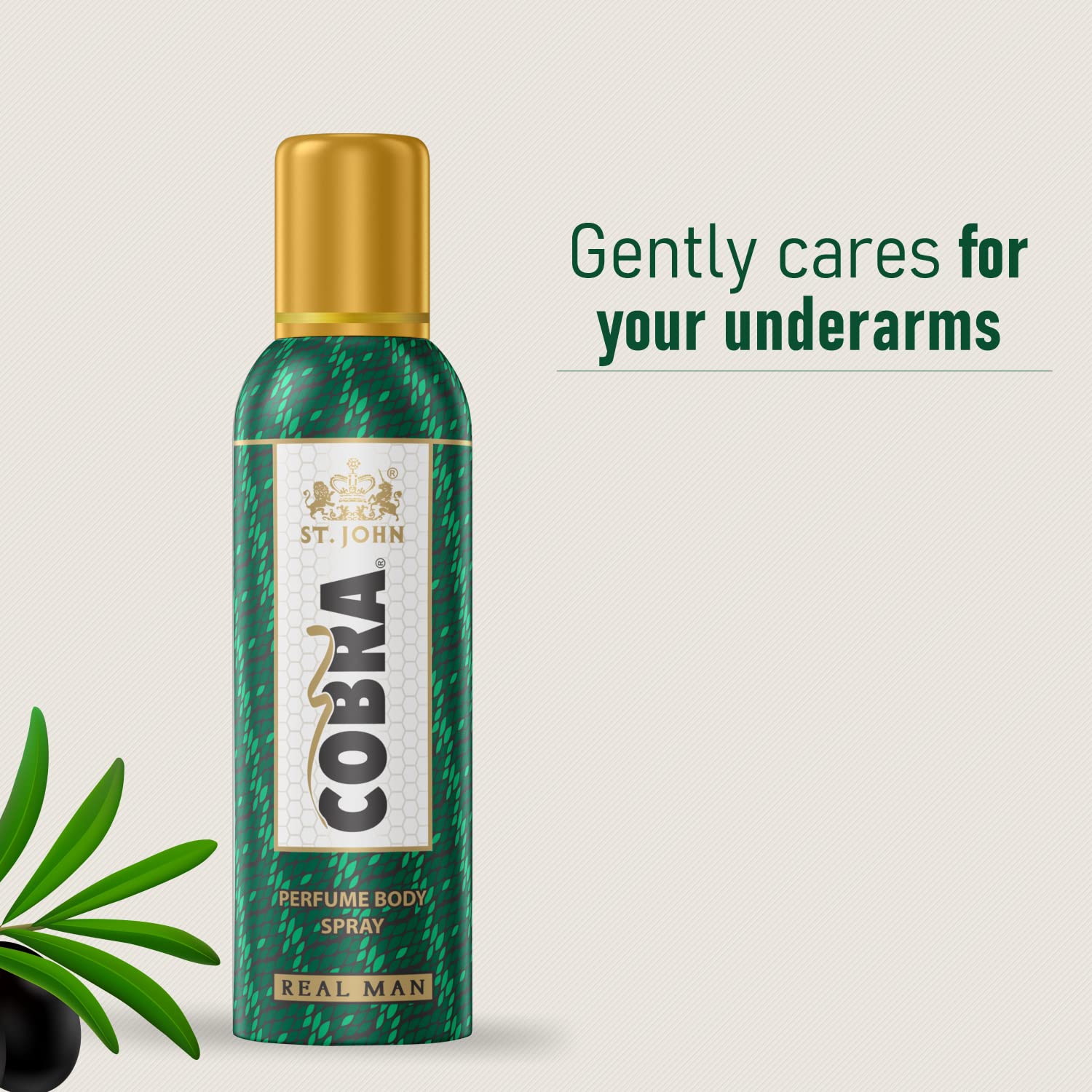 ST.JOHN Cobra Real Men Perfume Body Spray - Long Lasting Fragrance, No Gas Deodorant for Men (100ml) - Perfect for Daily Use, Gym, Office & Special Occasions